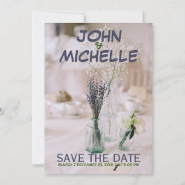 Eenvoudig budget voor huwelijksuitnodiging kaart