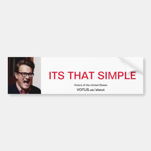 Eenvoudig Bumpersticker (Voorkant)