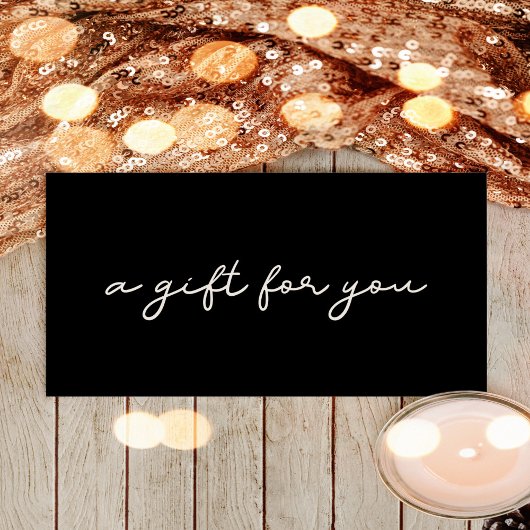 Eenvoudig cadeaucertificaat