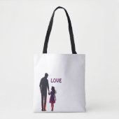 EENVOUDIG CADO VAN VADER EN DOCHTER TOTE BAG (Voorkant)