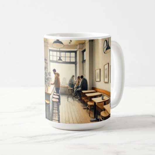 Eenvoudig café in San Francisco Mok (Voorkant rechts)