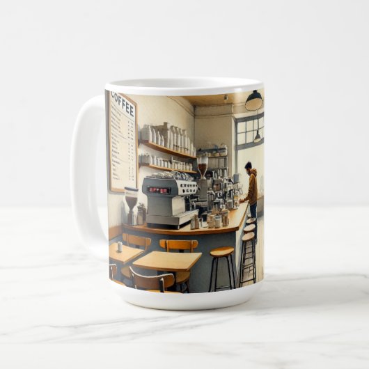 Eenvoudig café in San Francisco Mok (Voorkant links)