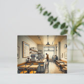 Eenvoudig café in San Francisco Mok Briefkaart (Staand voorkant)