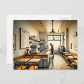 Eenvoudig café in San Francisco Mok Briefkaart (Voorkant / Achterkant)