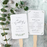 Eenvoudig calligrafie rustic greenery bruiloft pro handwaaier<br><div class="desc">Moderne kalligrafie met een waterverf groen folieontwerp,  eenvoudig en elegant,  geweldig voor een trouwe bruiloft,  lentbruiloft en zomerbruiloft. Alle overeenkomende stukken in collectie bekijken</div>