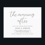 Eenvoudig calligrafiebudget 's ochtends na het huw flyer<br><div class="desc">Eenvoudig calligrafiebudget 's ochtends na de huwelijksbrochure</div>