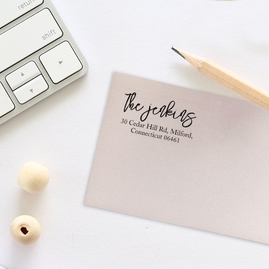 Eenvoudig Calligrafierendement Rubberstempel