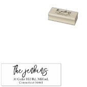 Eenvoudig Calligrafierendement Rubberstempel (Gestempeld)