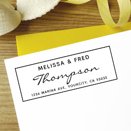 Eenvoudig Calligrafierendement Zelfinktende Stempel