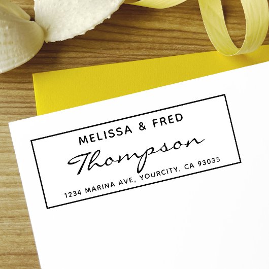 Eenvoudig Calligrafierendement Zelfinktende Stempel