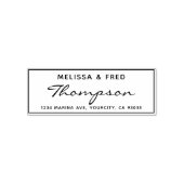 Eenvoudig Calligrafierendement Zelfinktende Stempel (Design)