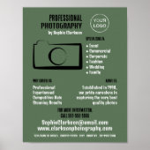 Eenvoudig Camerapictogram, Fotograaf, Fotografie i Poster (Voorkant)