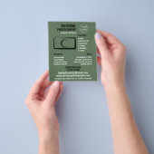 Eenvoudig camerapictogram, fotograaf, fotografisch flyer (Hand)