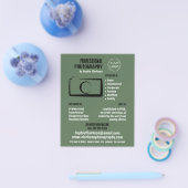 Eenvoudig camerapictogram, fotograaf, fotografisch flyer (Enkel)