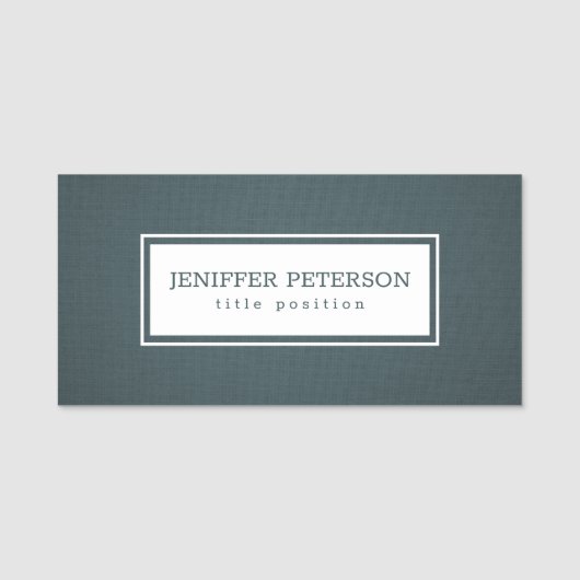 Eenvoudig canvas naamplaatje (Voorkant)