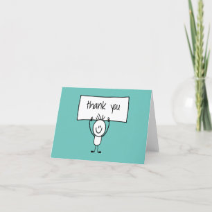 Eenvoudig Casual budget Business Thank You Cards Bedankkaart