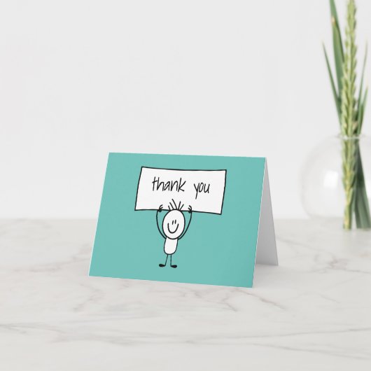 Eenvoudig Casual budget Business Thank You Cards Bedankkaart (Voorkant)