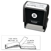 Eenvoudig Casual Handschrift Custom Library Boek Zelfinktende Stempel (In situ)