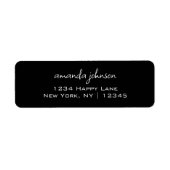 Eenvoudig Casual zwart-wit, eenvoudig en eenvoudig Etiket (Voorkant)