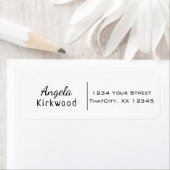 Eenvoudig Casual zwart zwart, eenvoudig en minimaa Etiket (Insitu)