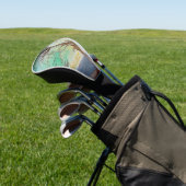 Eenvoudig Cedar Tree Landscape Painting Golfheadcover (Insitu)