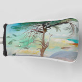 Eenvoudig Cedar Tree Landscape Painting Golfheadcover (Voorkant)