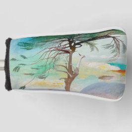 Eenvoudig Cedar Tree Landscape Painting Golfheadcover