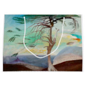 Eenvoudig Cedar Tree Landscape Painting Large Cadeautasje (Voorkant)