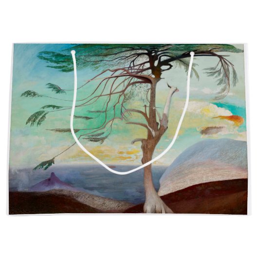 Eenvoudig Cedar Tree Landscape Painting Large Cadeautasje (Voorkant)