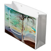 Eenvoudig Cedar Tree Landscape Painting Large Cadeautasje (Voorkant Gekanteld)