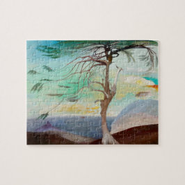 Eenvoudig Cedar Tree Landscape Painting Legpuzzel