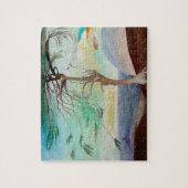 Eenvoudig Cedar Tree Landscape Painting Legpuzzel (Verticaal)