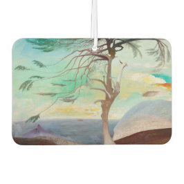 Eenvoudig Cedar Tree Landscape Painting Luchtverfrisser