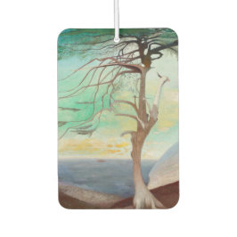 Eenvoudig Cedar Tree Landscape Painting Luchtverfrisser