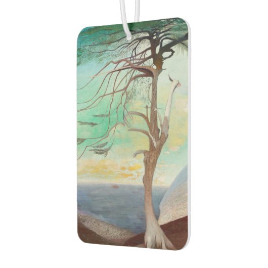 Eenvoudig Cedar Tree Landscape Painting Luchtverfrisser (Links)