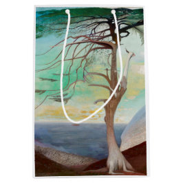 Eenvoudig Cedar Tree Landscape Painting Medium Cadeauzakje