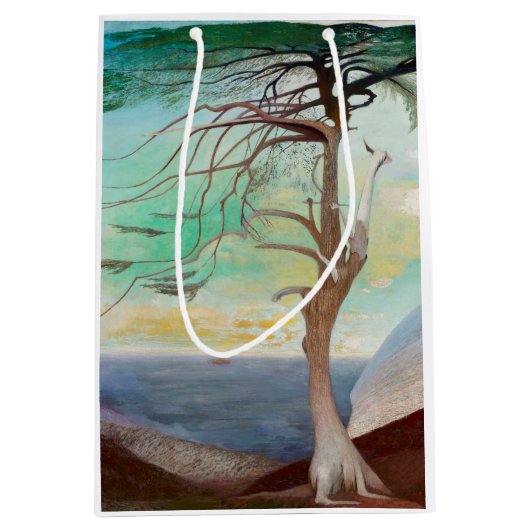 Eenvoudig Cedar Tree Landscape Painting Medium Cadeauzakje (Voorkant)