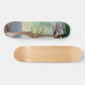 Eenvoudig Cedar Tree Landscape Painting Skateboard (Horizontaal)
