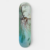 Eenvoudig Cedar Tree Landscape Painting Skateboard (Voorkant)