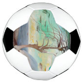 Eenvoudig Cedar Tree Landscape Painting Voetbal (Gedraaid)