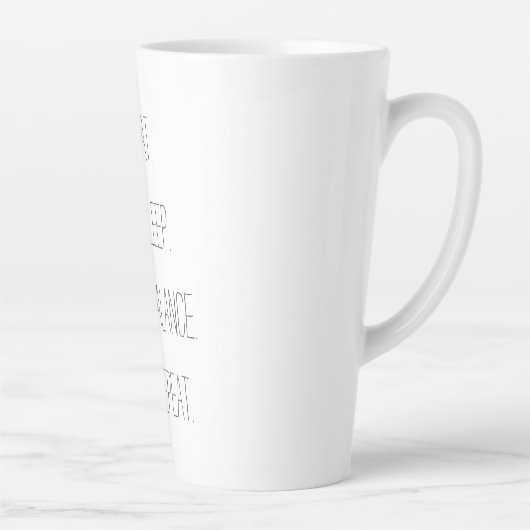 Eenvoudig Chakra-ontwerp voor Eat Sleep Balance Latte Mok (Rechts)