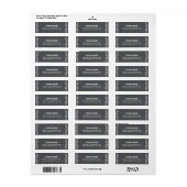 Eenvoudig Chalkboard Weduwkeeradres Etiket (Full Sheet)