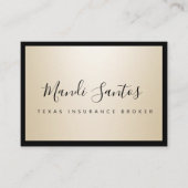 EENVOUDIG CHAMPAGNE VISITEKAARTJE (Voorkant)