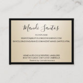 EENVOUDIG CHAMPAGNE VISITEKAARTJE (Achterkant)