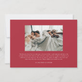 Eenvoudig Cherish Script 2 Foto Kerstmis Kaart (Achterkant)