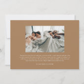 Eenvoudig Cherish Script 2-fotokerstmis Kaart (Achterkant)