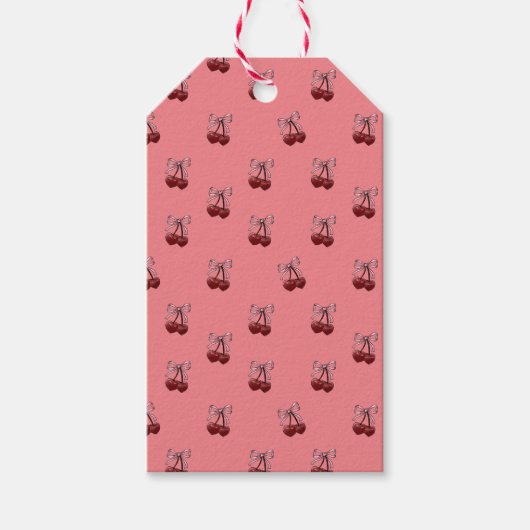 Eenvoudig Cherries Cadeaulabel (Voorkant)