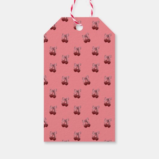 Eenvoudig Cherries Cadeaulabel (Achterkant)