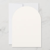 Eenvoudig Chic Beige Veldbloem Bruiloft Kaart (Achterkant)