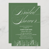 eenvoudig & chic  bloemige bruiloft met wilde bloe kaart (Voorkant / Achterkant)